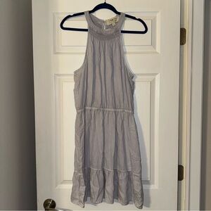 Cloth & Stone Tinsel Tiered High Neck Dress